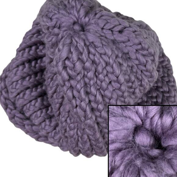 Soft Slouchy Handmade Winter Hat Toque Toboggan Light Purple Gift Idea - Picture 4 of 10